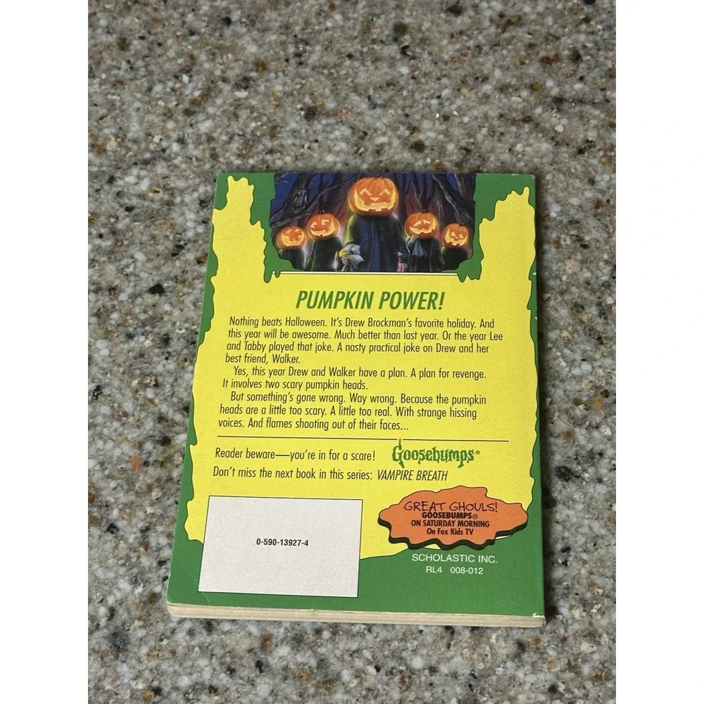 1st Print #48 Attack of the Jack O Lanterns Goosebumps Book 1996 R.L. Stine